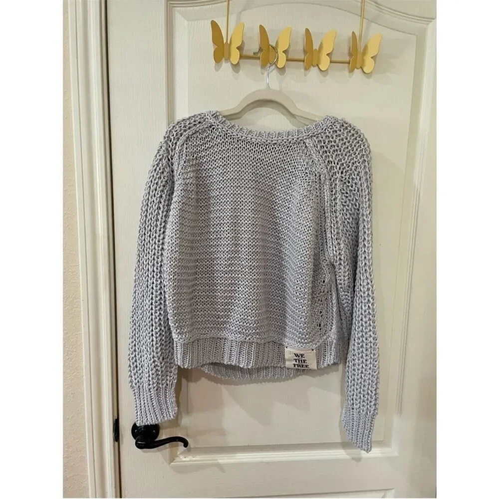NWOT Free People We the Free Essential Linen Sweater Size small